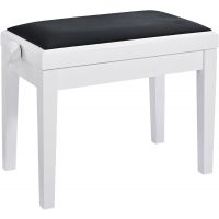K&M 13927 Banc de piano bois - blanc brillant - Vue 1